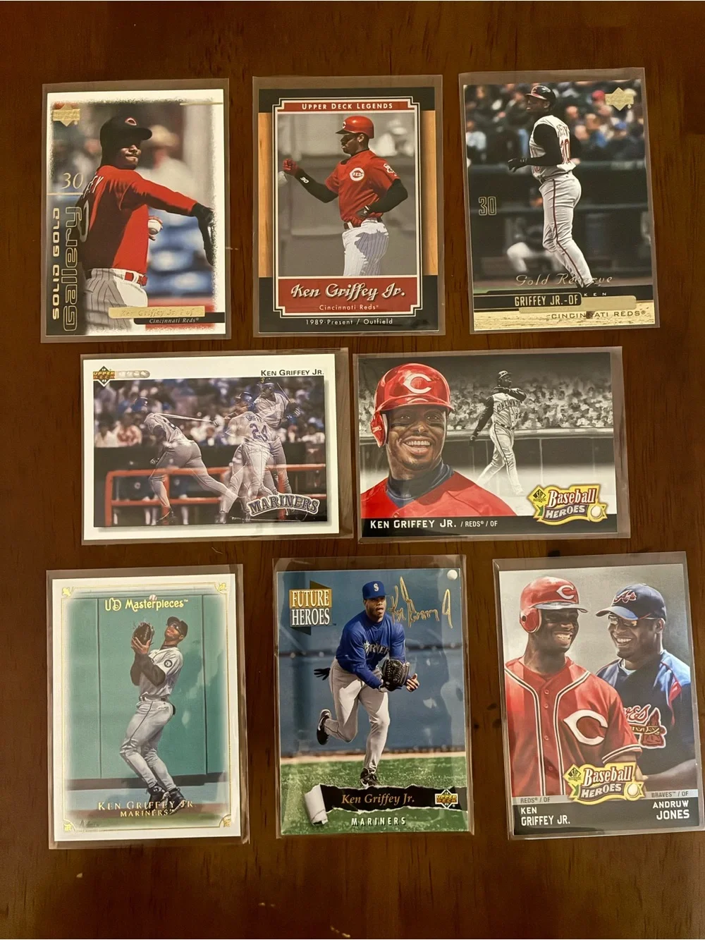 8 Card Upper Deck Ken Griffey Jr Lot